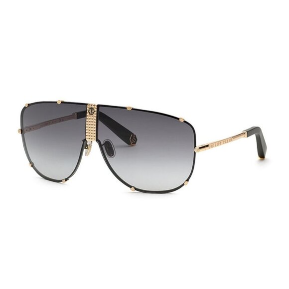 NWT SUNGLASSES PHILIPP PLEIN GOLD GREY main image 3